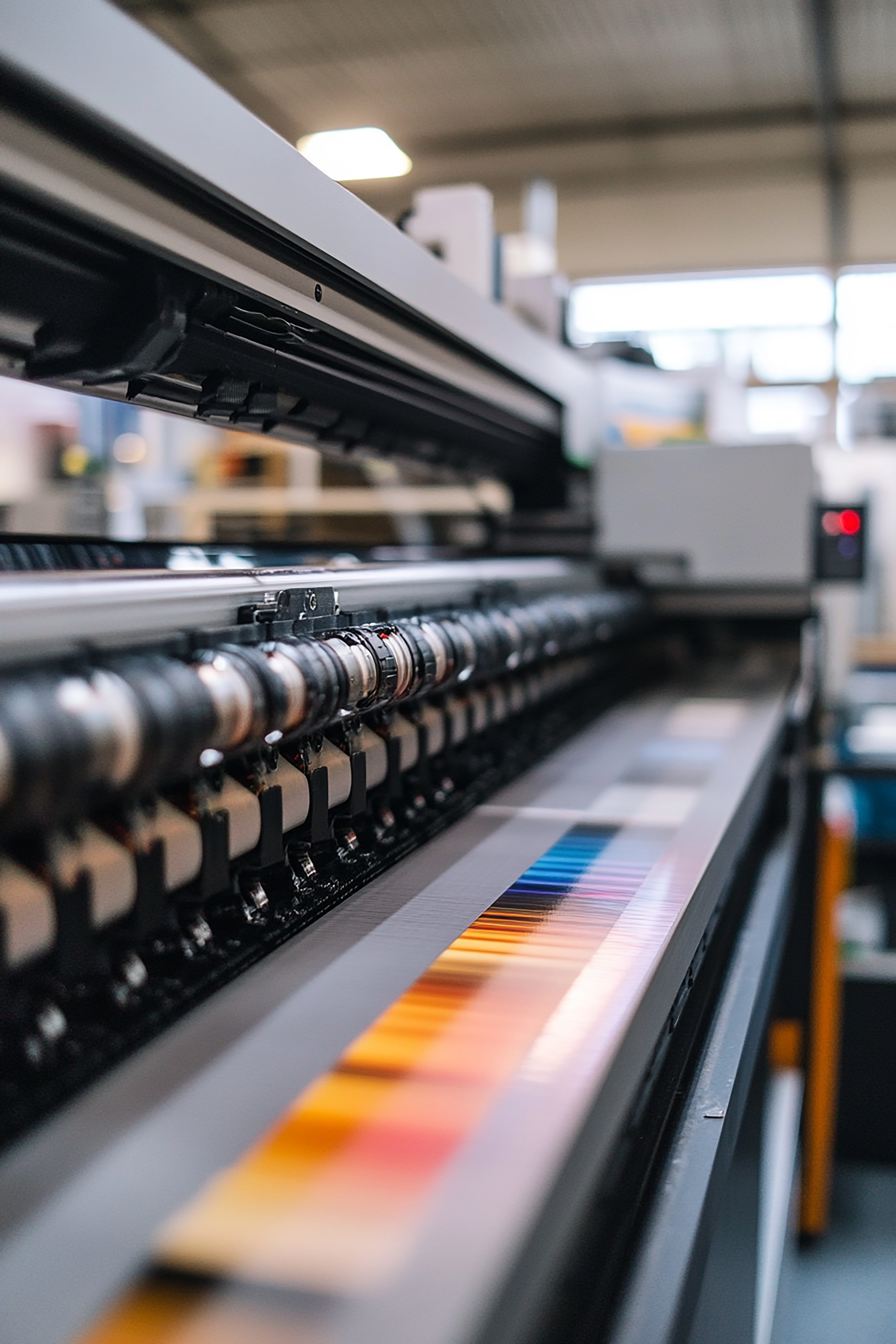 Printing machine producing a colourful printed sheet